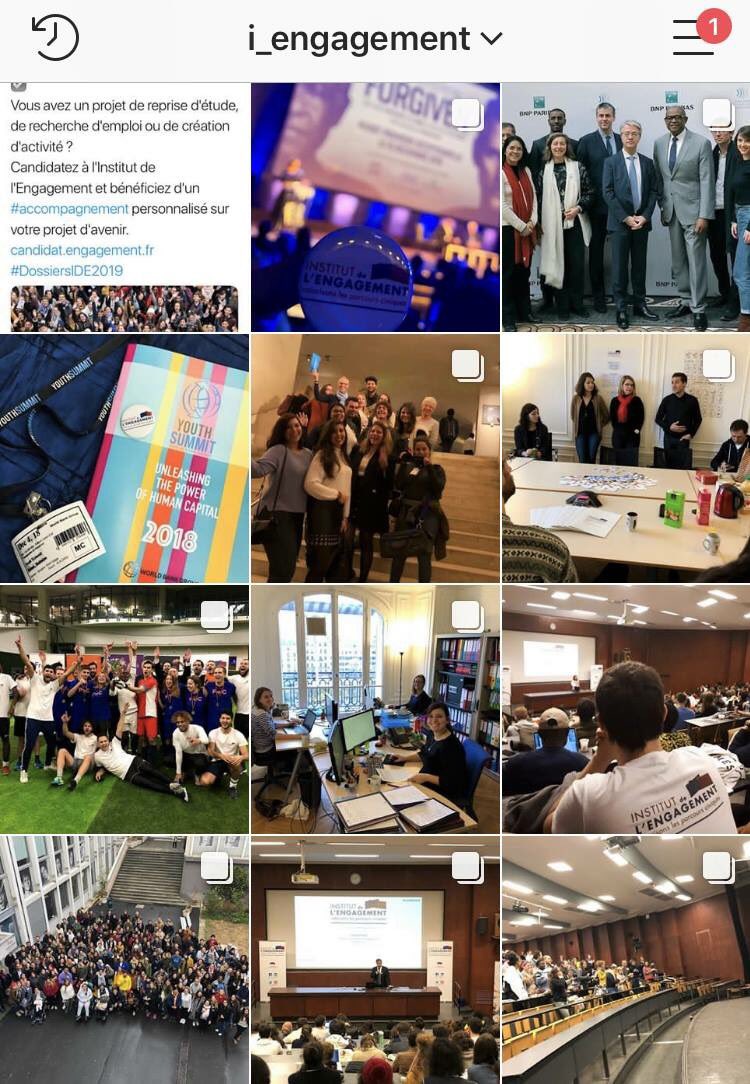 i_engagement's tweet photo. L'Institut de l'Engagement est sur #Instagram !
https://t.co/kfRUtObfPu
N'hésitez pas à nous suivre ☑️
Des photos de l’actualité de l'Institut, des portraits de lauréats, des vidéos et #MaVieDeBadge pour vous familiariser avec l'association 📸
#LiveIDE2018 https://t.co/qdfMDHpvb3