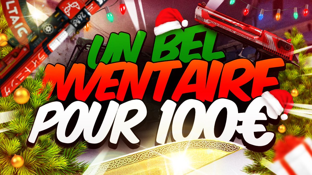 Taiqo's tweet photo. 🎄GIVEAWAY/CONCOURS 🎄

Inventaire CSGO à 100€ avec couteau à gagner !
RT + Follow @Taiqo
Follow: https://t.co/7hnPTK1xo5
Like la vidéo: https://t.co/XmgygjSpV9

Bonnes fêtes à tous et à toutes ⭐️ https://t.co/M5sGBZx3eX