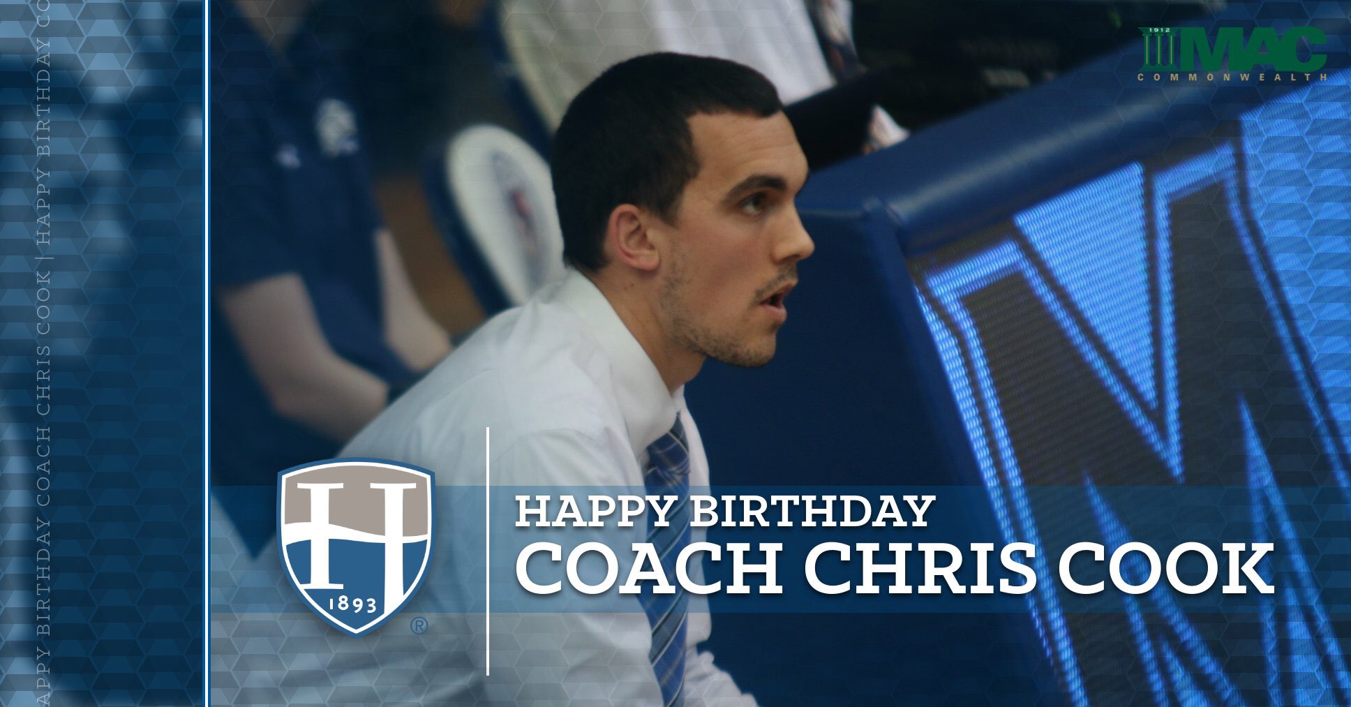 Help us wish a Happy Birthday to Assistant Coach and former MACC Player of the Year, Chris Cook ( ) 