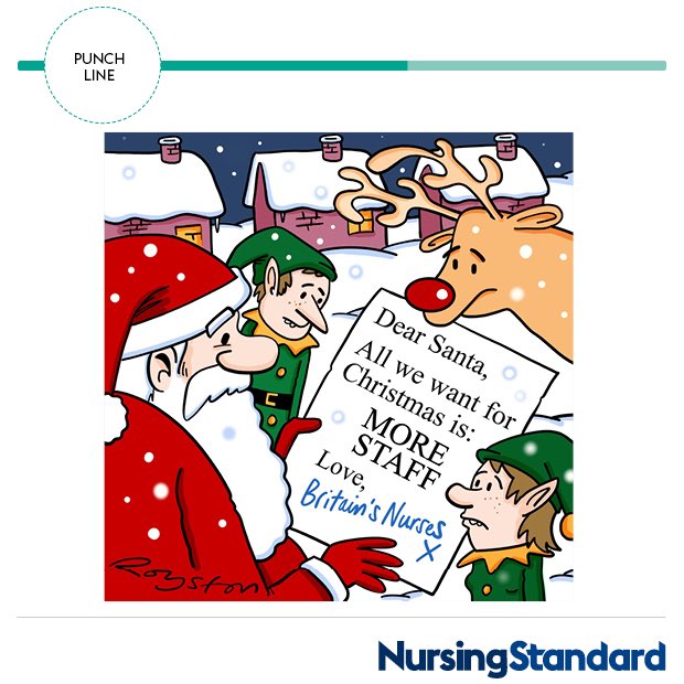 If we can’t rely on the government, we’ll have to call on Santa 🎅🏻 #AllIWantForChristmas #morestaffplease NursingStandard.com