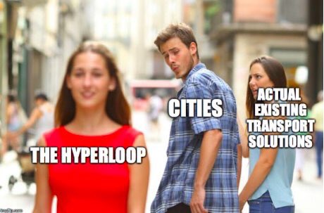 cnunextgen's tweet photo. Transportation Planners:

Would you rather:

A. Do nothing while speculating about a technology that barely exist

OR

B. Incrementally improve the systems we do have

You can also substitute in “autonomous vehicles” in this meme. https://t.co/Z8WcyjFRWU