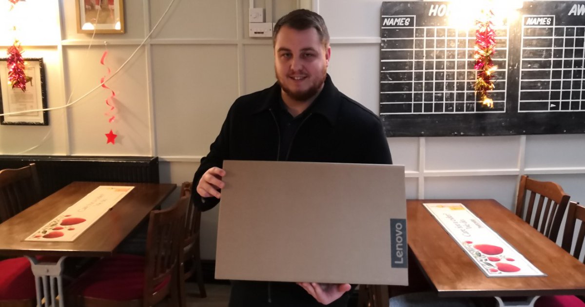 westwardithome's tweet image. Ryan Woolacott, the lucky winner of our of our laptop giveaway competition received his brand new Lenovo laptop yesterday, just in time for Christmas!  #winlaptop #laptopoffer #homeitsupport #itsupport #northdevon #withome