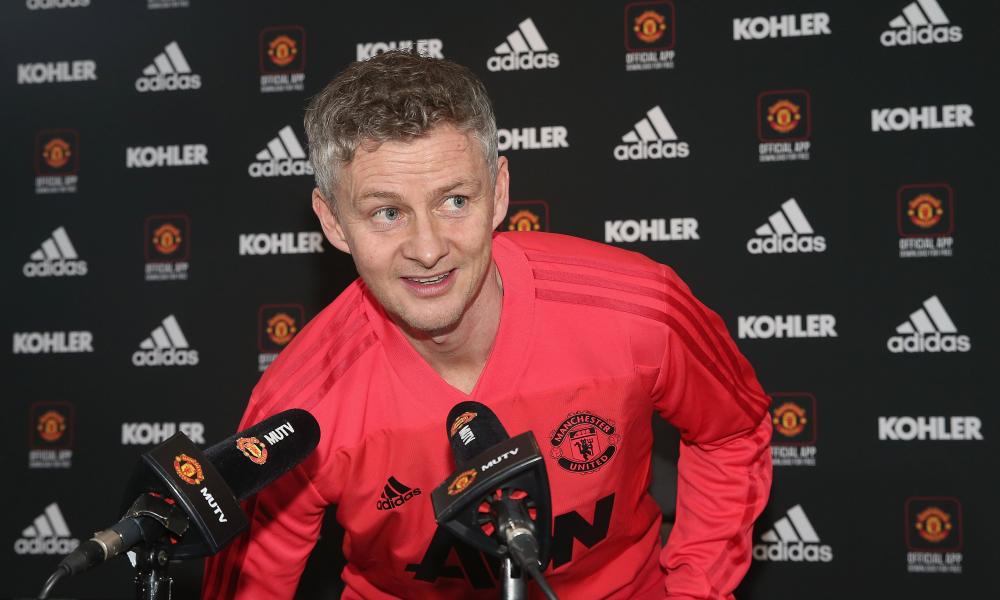 Every photo of Solskjaer I've seen in recent days looks like he's just spotted his mum who's come to pick him up from play group