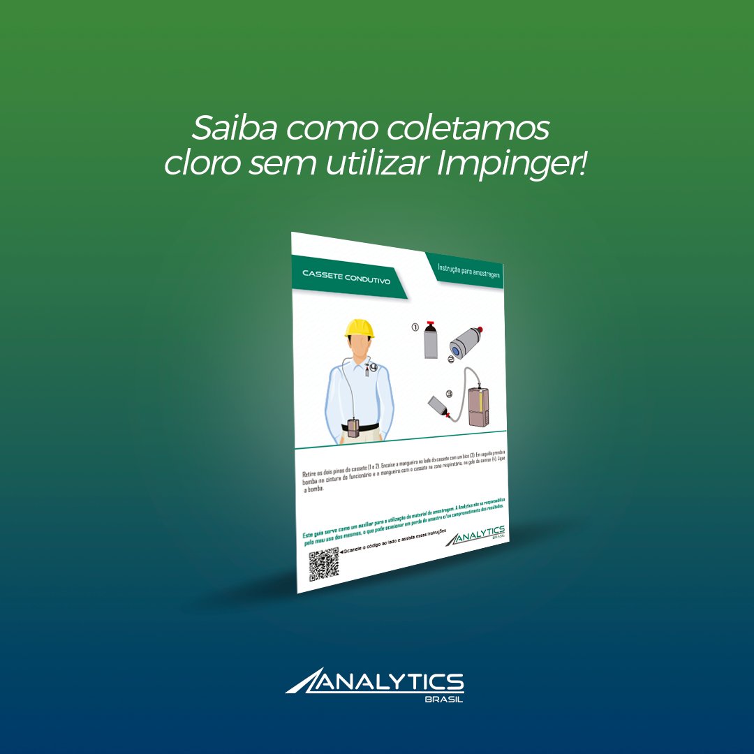 AnalyticsBR's tweet image. Dispensamos o Impinger para coleta de cloro e, em vez dele, utilizamos o cassete condutivo, conforme imagem do informativo deste post. Consulte outros de nossos informativos: analyticsbrasil.com.br/instrucoes-par…