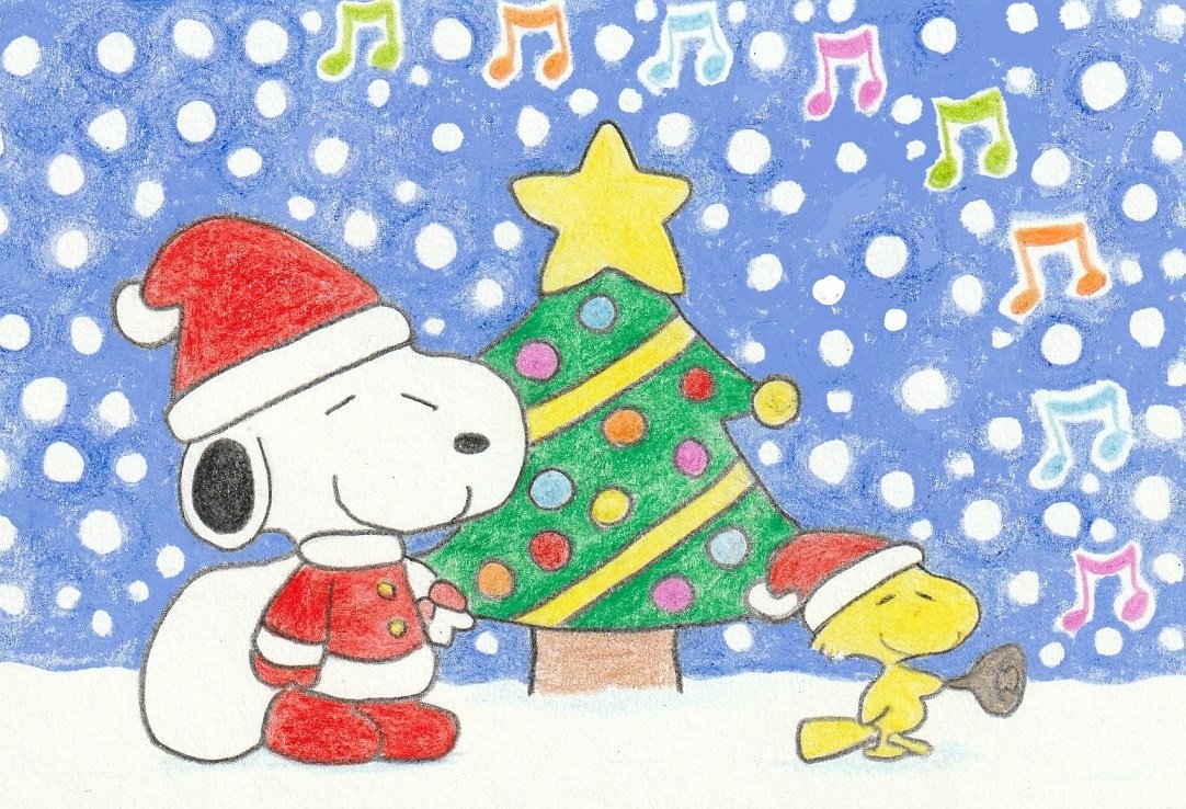 Sima Twitterissa スヌーピーサンタがやってきた イラスト スヌーピー Illustration Snoopy