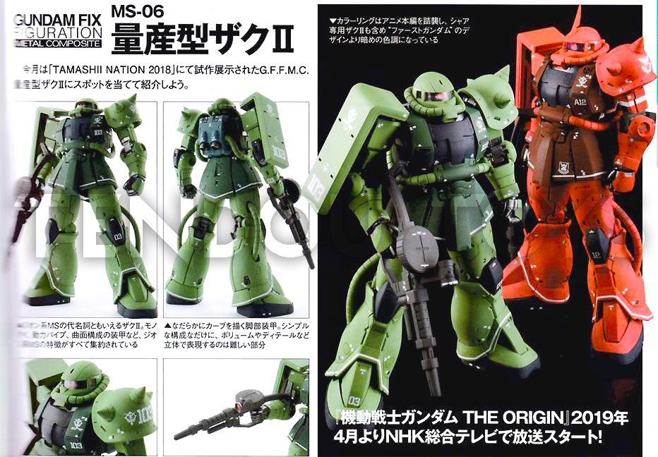 Tendou En Twitter Gundam Fix Figuration Metal Composite Ms 06s Zaku Ii Char Aznable Custom Ms 06s Zaku Ii The Origin Ver Update 2 The Green Zaku Ii Is Now Offically Confirmed More