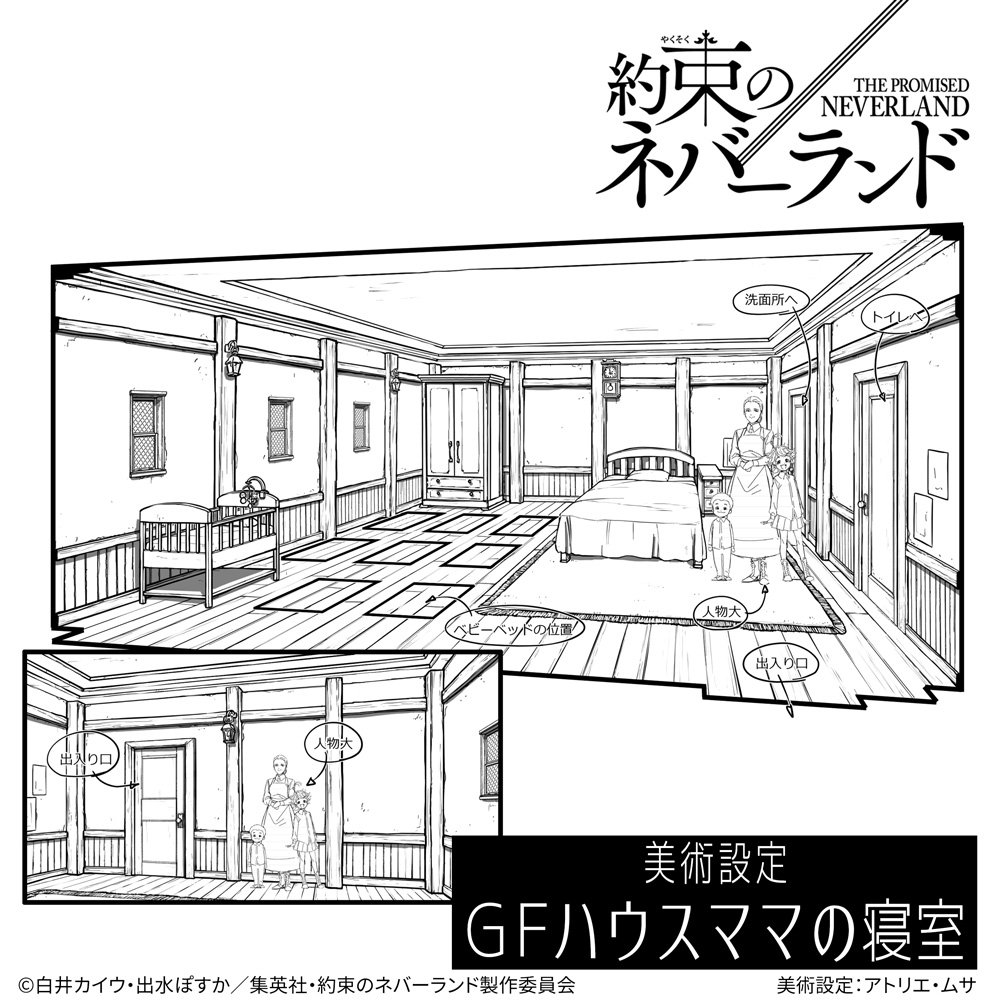 約束のネバーランド 公式 毎日更新 アニメ 約ネバ 制作レポ 本日は美術設定 Gfハウス ママの寝室 をご紹介 これまでのレポートはこちら T Co Vboqk9sdue 公式サイト T Co Fbci26wjmd 約束の ネバーランド ノイタミナ