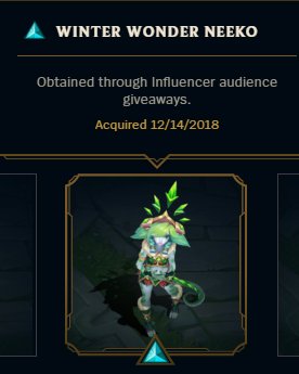 XoYnUzi's tweet image. Ho Ho Ho Weihnachten kommt früher!
Dank dem #LeaguePartner Programm könnt ihr diesmal Winter Wunder Neeko Skin, Champ + exklusives chroma gewinnen. Einfach liken, retweeten und follown 🎅 Gewinner werden am 24. gezogen 🎅 Viel Glück