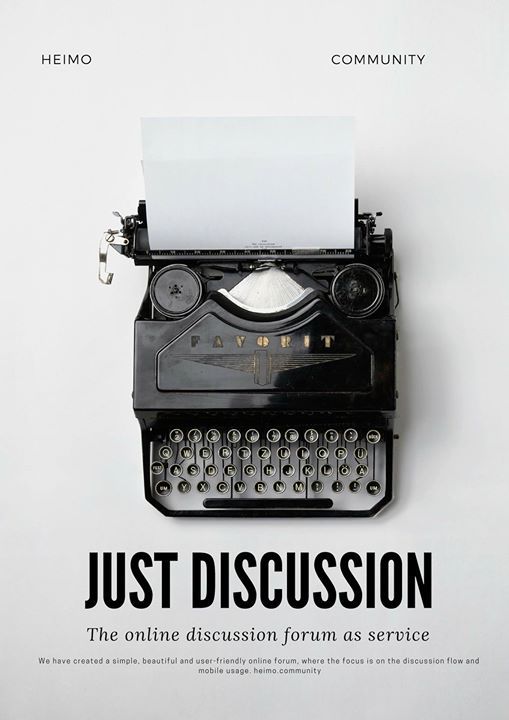 HeimoCo's tweet photo. The online discussion forum as service https://t.co/lmauXA3ckQ
