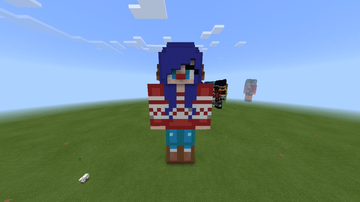 Yuikiyaya On Twitter Finished Building At Itsfunneh - roblox christmas minecraft skins