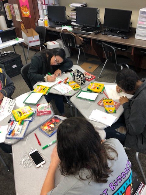 RedCrossRPHS's tweet photo. Here is our amazing club creating the stockings that we delivered yesterday, It was a blast! https://t.co/kSmS7fGYAw