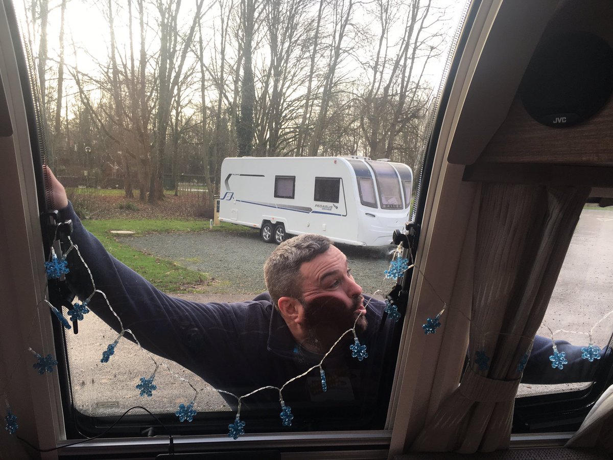 KarIngham's tweet photo. Here I am twittering when suddenly a bird strike hits the front of the caravan! Such simple things make me chuckle! #askedtoleave #caravanning https://t.co/ih65wQsZSq