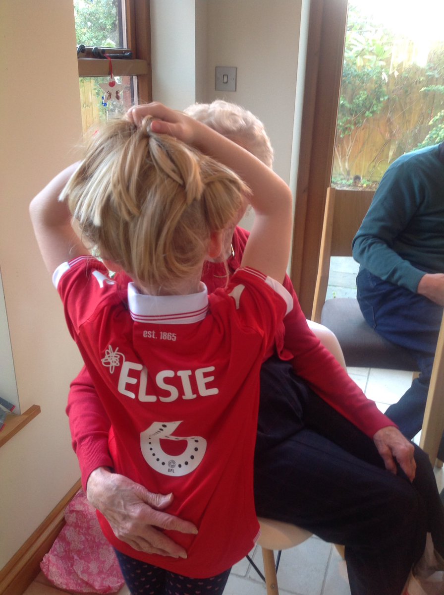 apprickett's tweet photo. @NFFC when Great Granny Margaret buys your First Forest Shirt #6today #birthdaygirl https://t.co/5hBufpS58s