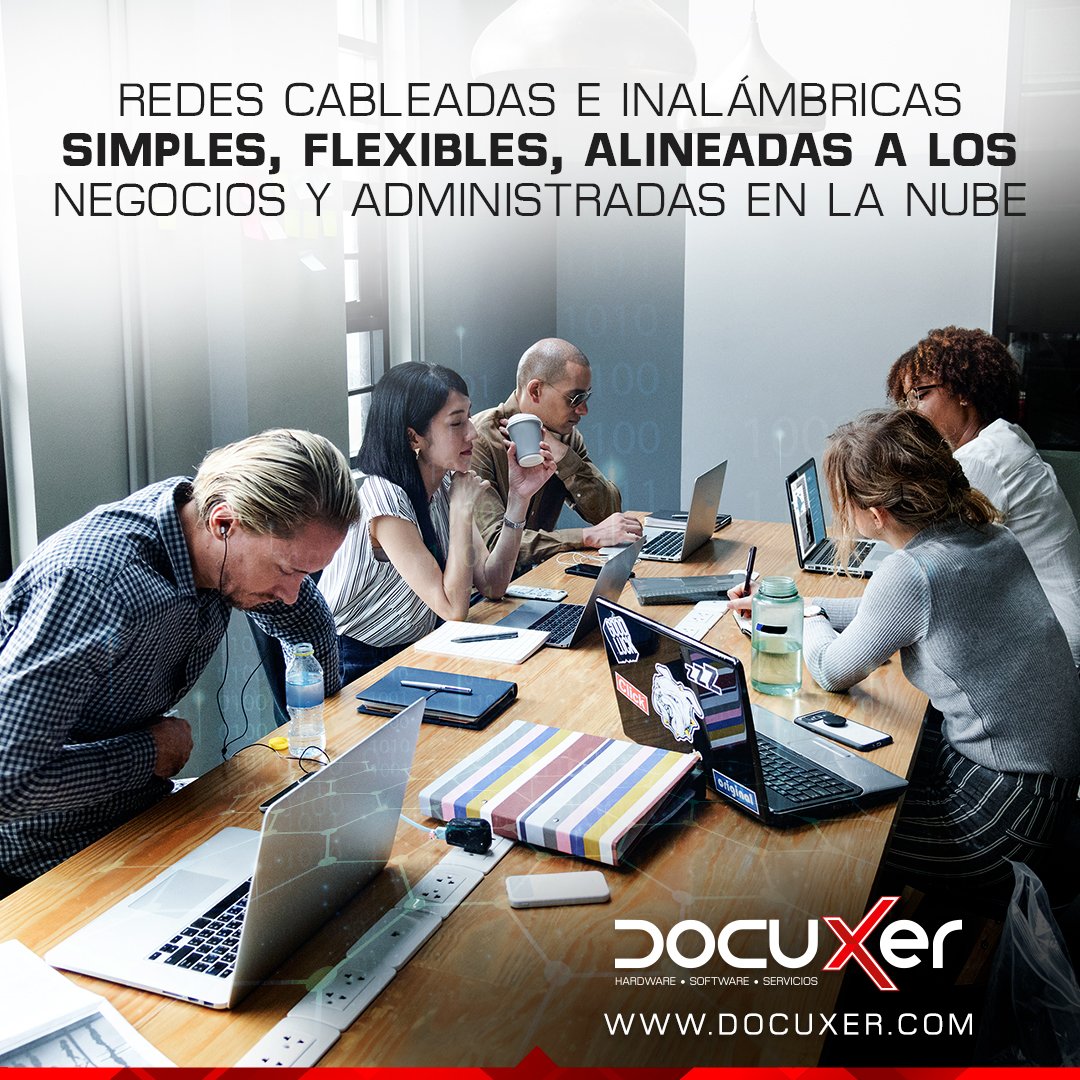 Docuxer's tweet image. Redes cableadas e inalámbricas simples, flexlibles, alineadas a los negocios y administradas en la nube #cucuta #bucaramanga #soluciones #tecnología #nube #redesinalambricas