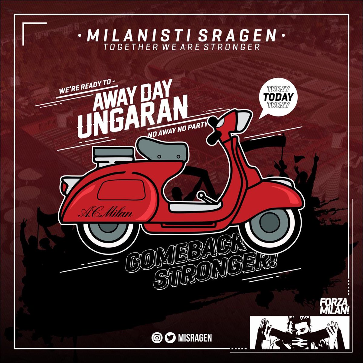 #awayday <a href="/MIsUngaran/">SEZIONE UNGARAN 089</a> nonbar akbar <a href="/MI_JatengDIY/">Milanisti Jateng-DIY</a> #ForzaMilan #weareacmilan #milanfiorentina