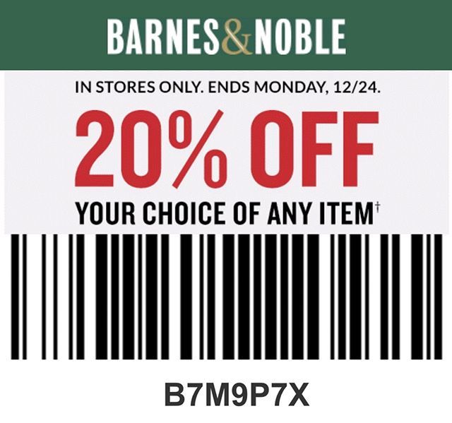 Funkofinderz On Twitter Coupon Barnes Noble 20 Off Your