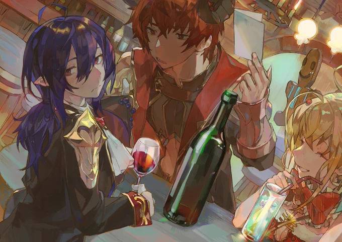 「フードファンタジー」( @foodfantasyJP )様にて、
ステーキ、赤ワインとジンジャーブレッドのイラストを描かせていただきました!よろしくお願いいたします!
 #フードファンタジー #フーファン 