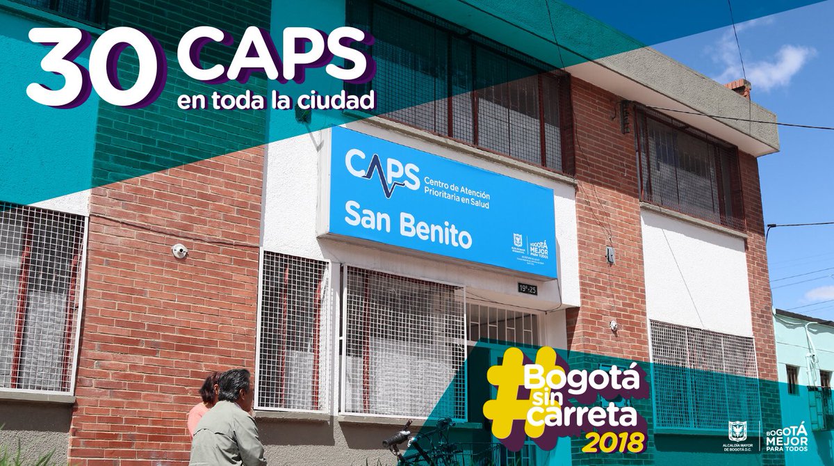 Bogota_Turismo's tweet photo. Gracias a los Centros de Atención Prioritaria en Salud (CAPS) se brinda atención en barrios residenciales y de manera ágil. Así descongestionamos los servicios de urgencias. ¡Van más de 1 millón 700 mil consultas realizadas! #BogotáSinCarreta2018 https://t.co/owef72qQft
