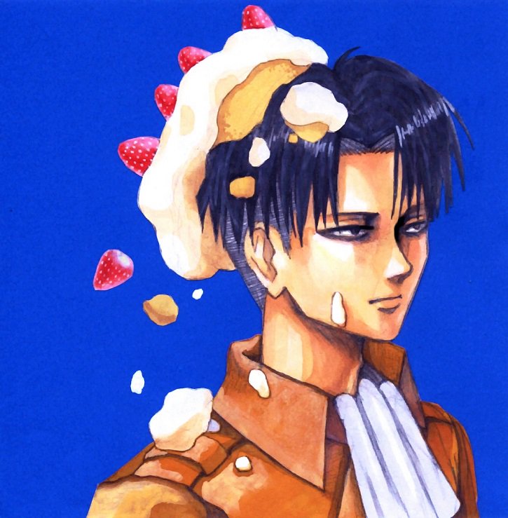 ちちるちる リヴァイ兵長とクリスマスケーキ 進撃の巨人 リヴァイ イラスト好きさんと繋がりたい