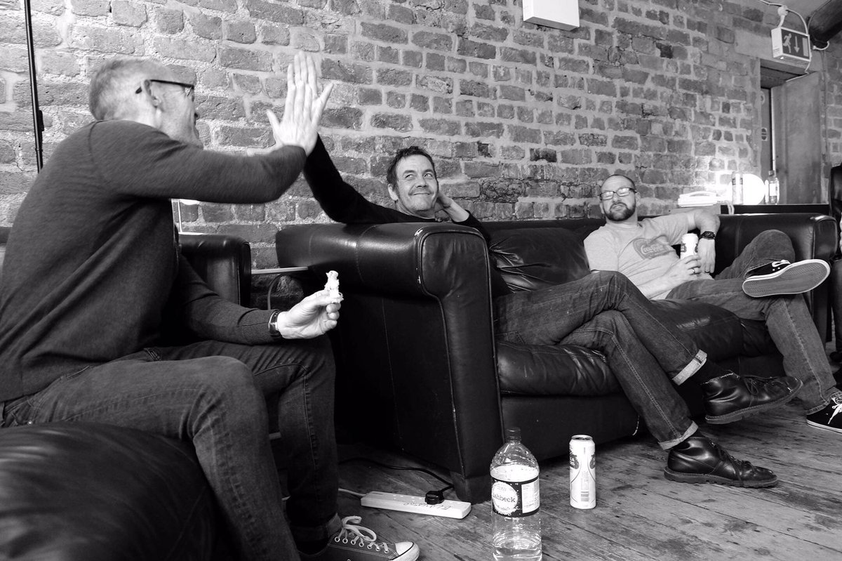 CouncilP0P's tweet photo. #rememberingtrev CouncilPop’s 1st Liverpool recording session. RIP Trev. Fingers crossed @LizKershawDJ can fit us in today. Seems we’re 1 of 2 sausage mentioning, #trusseltrust sponsoring #ChristmasSongs now! @LadBabyOfficial #ChristmasNumberone https://t.co/fKjShIGguw https://t.co/vq1tWMgufp