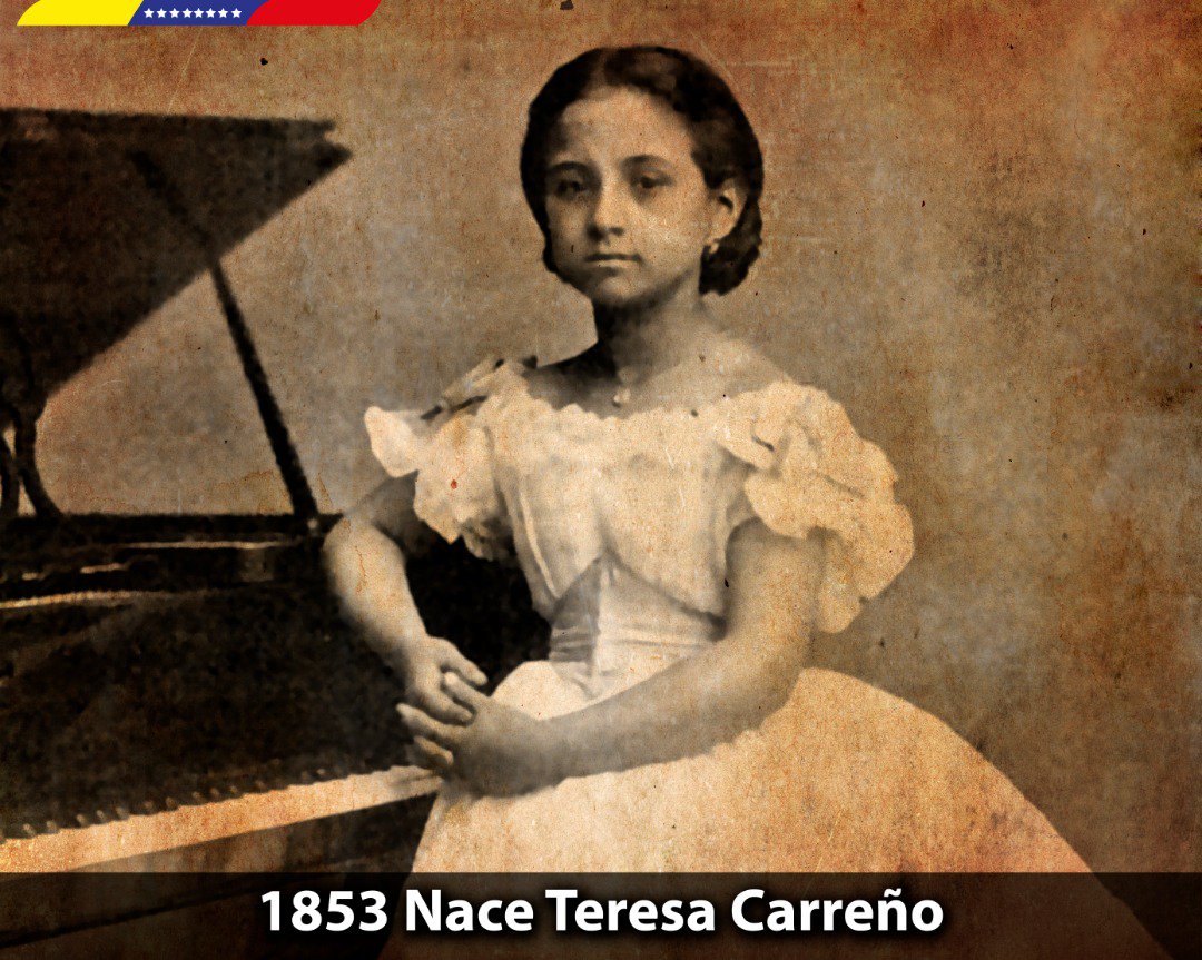 NicolasMaduro's tweet image. Hace 165 años Venezuela vio nacer a nuestra gran pianista y compositora María Teresa Carreño, gloria de la música universal y digno ejemplo de la mujer venezolana. Hoy rendimos tributo a su legado musical, enalteciendo las expresiones artísticas y culturales de nuestra Patria.