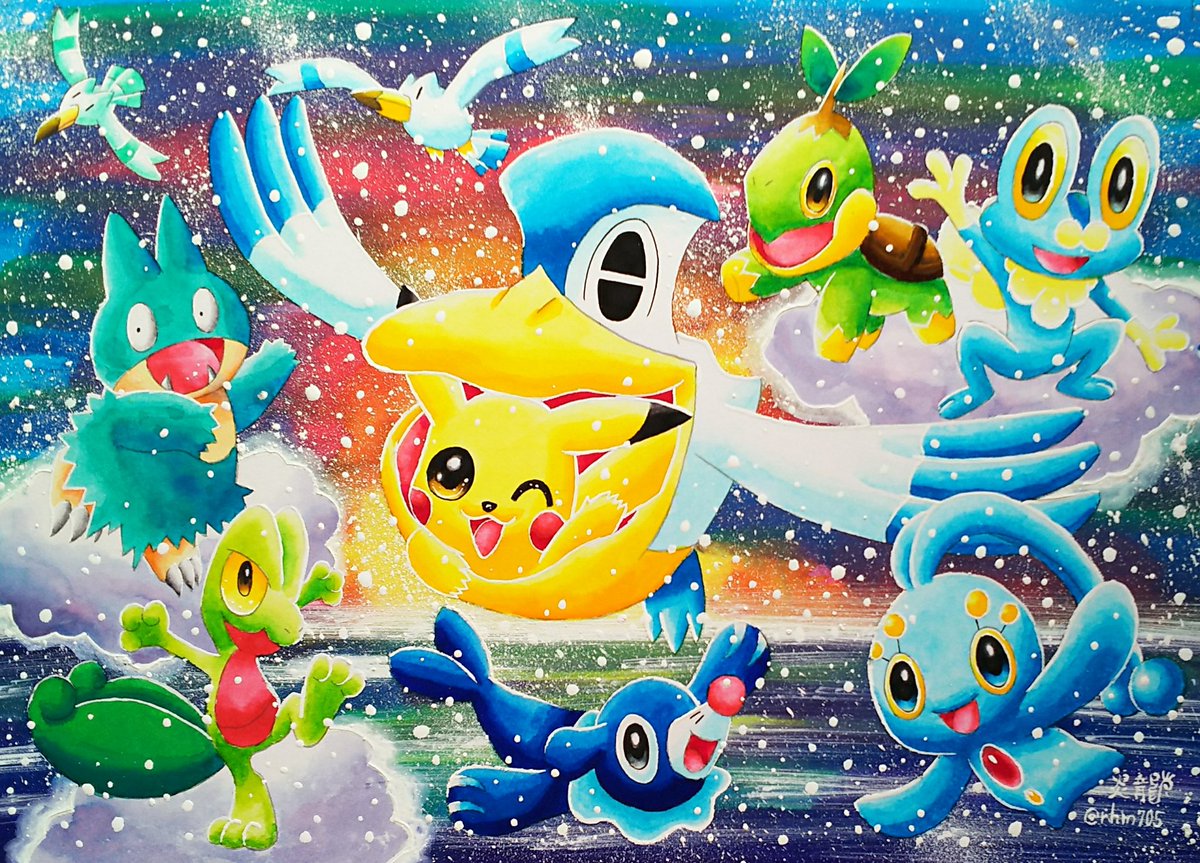炎龍 Enryu 18年自分が選ぶ今年下半期の4枚 ポケモン画4枚 色メガサーナイト 色黄昏ルガルガン 集合絵 ポケモンセンターヨコハマ移転記念絵 クリスマス絵 最近はあまりポケモン画描けないので 貴重になりつつあるかも