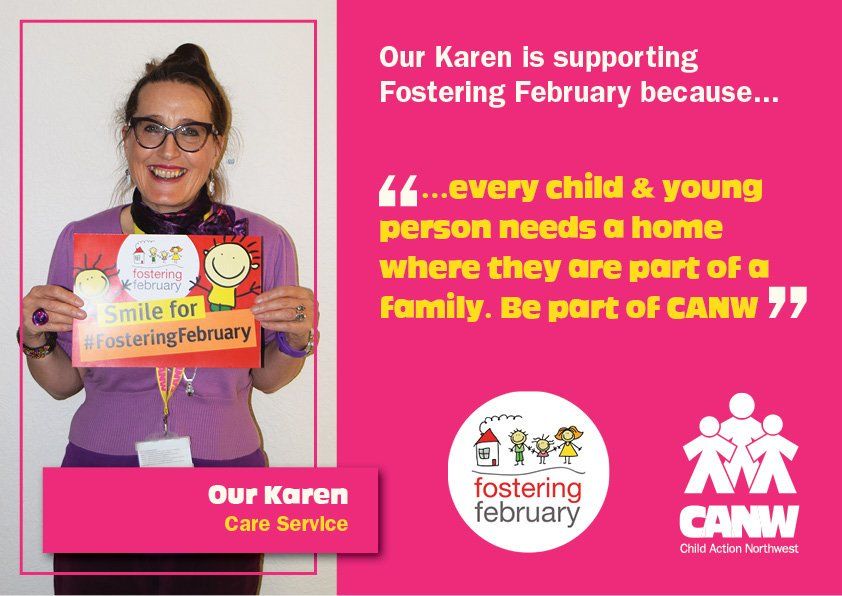 TeamCANW's tweet photo. #2018Lookback Who could forget #FosteringFebruary? This is why our Karen supports this annual event for #fostering π https://t.co/9D8JWS0Rda https://t.co/JgznpyihjG