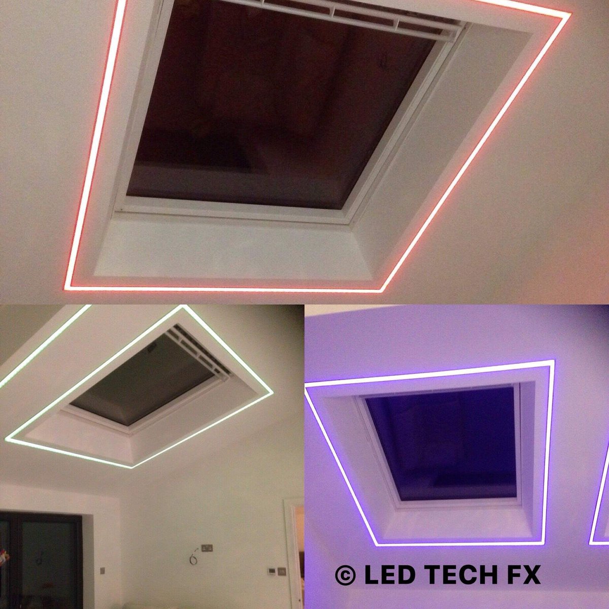 LEDtechFX's tweet image. Alternative flush RGBW App controlled led lighting installed by us. #ELECTRICAL #LED #ledtechfx