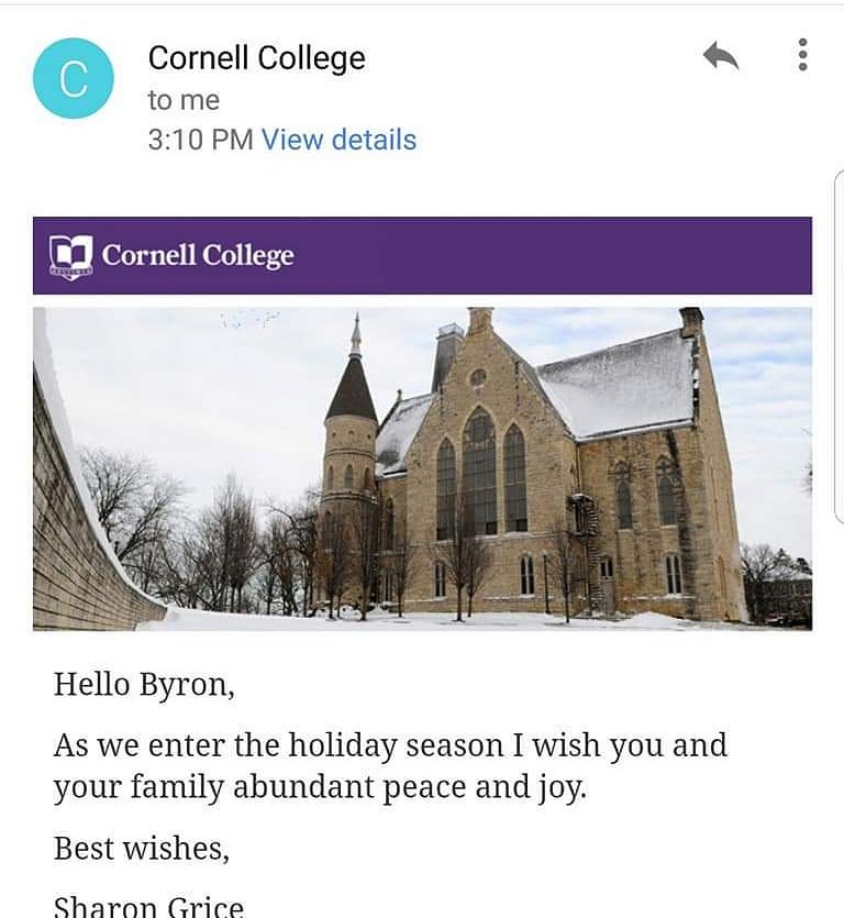 @Cornell Thank you so much for the holiday wishes. May you have the spirit of Christmas which is Peace, the gladness of Christmas which is Hope, and the Heart of Christmas which is Love. God Bless You #MerryChristmas #JustAKidFromTheHood #Cornell
