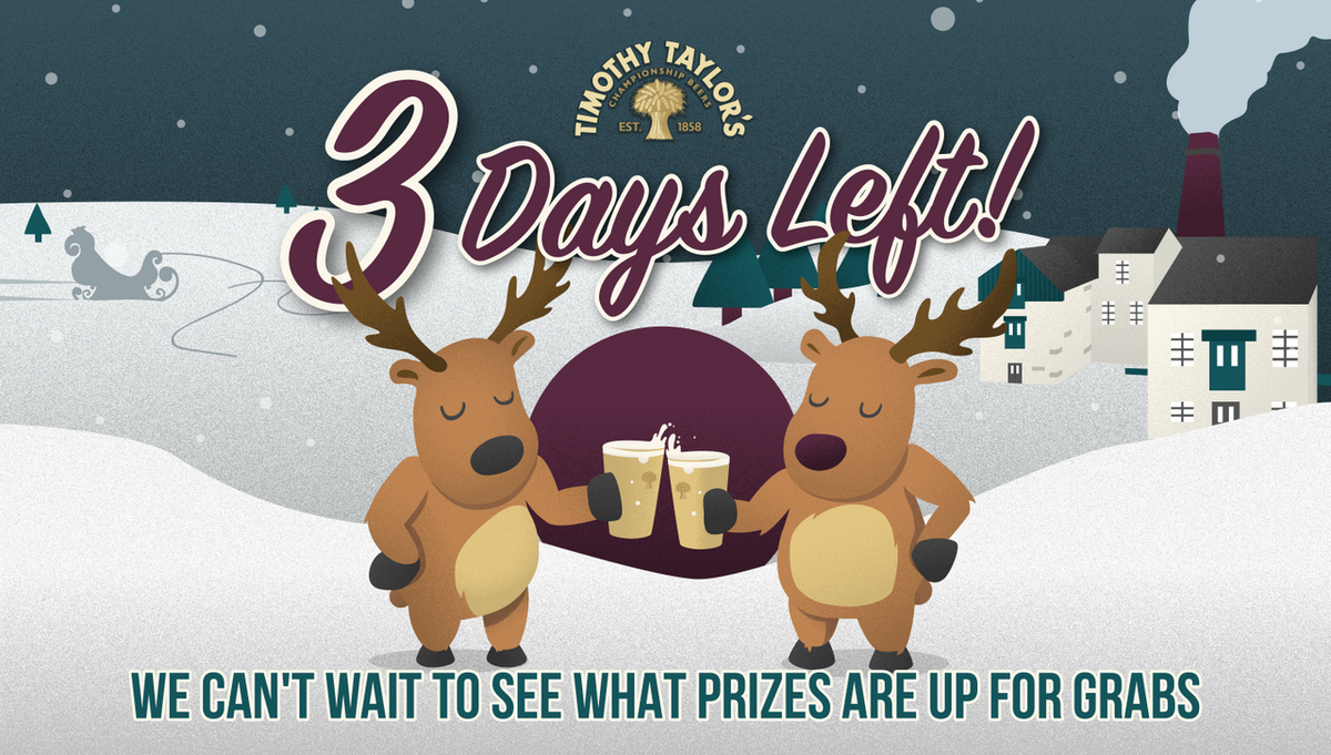 Dev_Grassington's tweet photo. There are still three days left in the @TimothyTaylors 12 Days of #Christmas #Giveaway! Head over to their Twitter profile to see what prizes are up for grabs. https://t.co/evI7sm7bZe