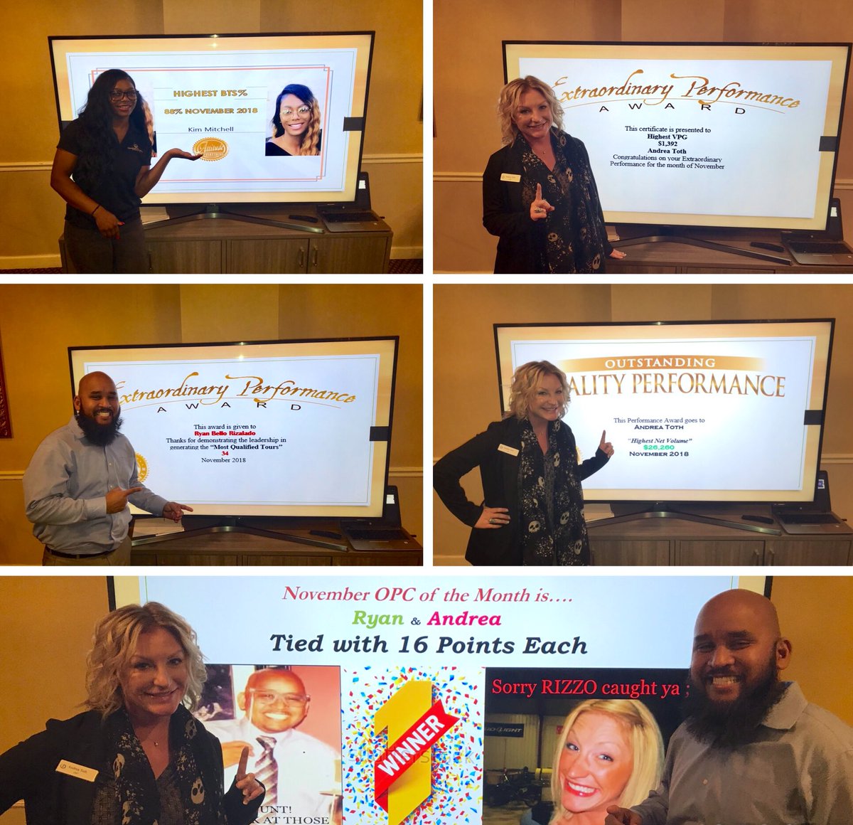 drjones_22's tweet photo. #TeamSTL November winners!
Congratulations to these TM’s that exemplified extraordinary leadership this past month in tours, BTS%, Volume, & VPG #diamondresorts
“RECOGNITION IS THE KEY FOR MORE”
#WhyAreNotHere https://t.co/ICjb04eAv0