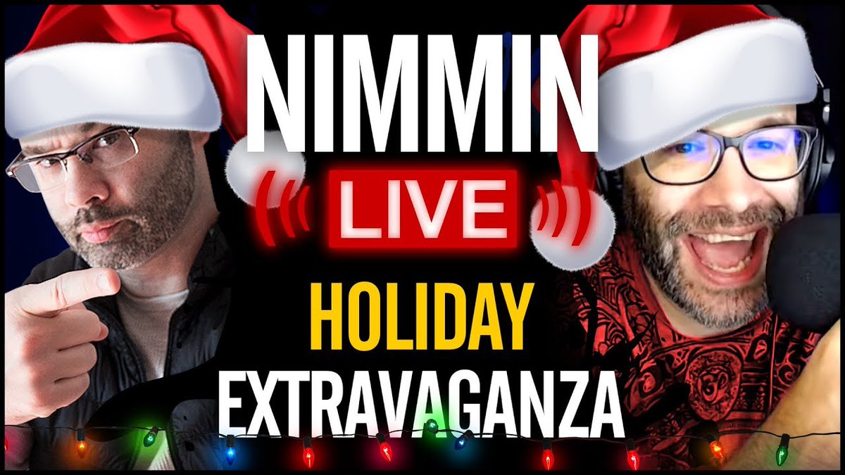 NickNimmin's tweet photo. Join us LIVE NOW for our holiday extravaganza! https://t.co/dQLrFLdEi0 https://t.co/HOc7Zefzvj