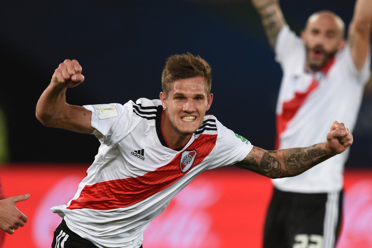 RiverPlate's tweet photo. 📸 ¡Gritalo, Zucu! 🙌

#VamosRiver ⚪️🔴⚪️ https://t.co/1maidAiKY0