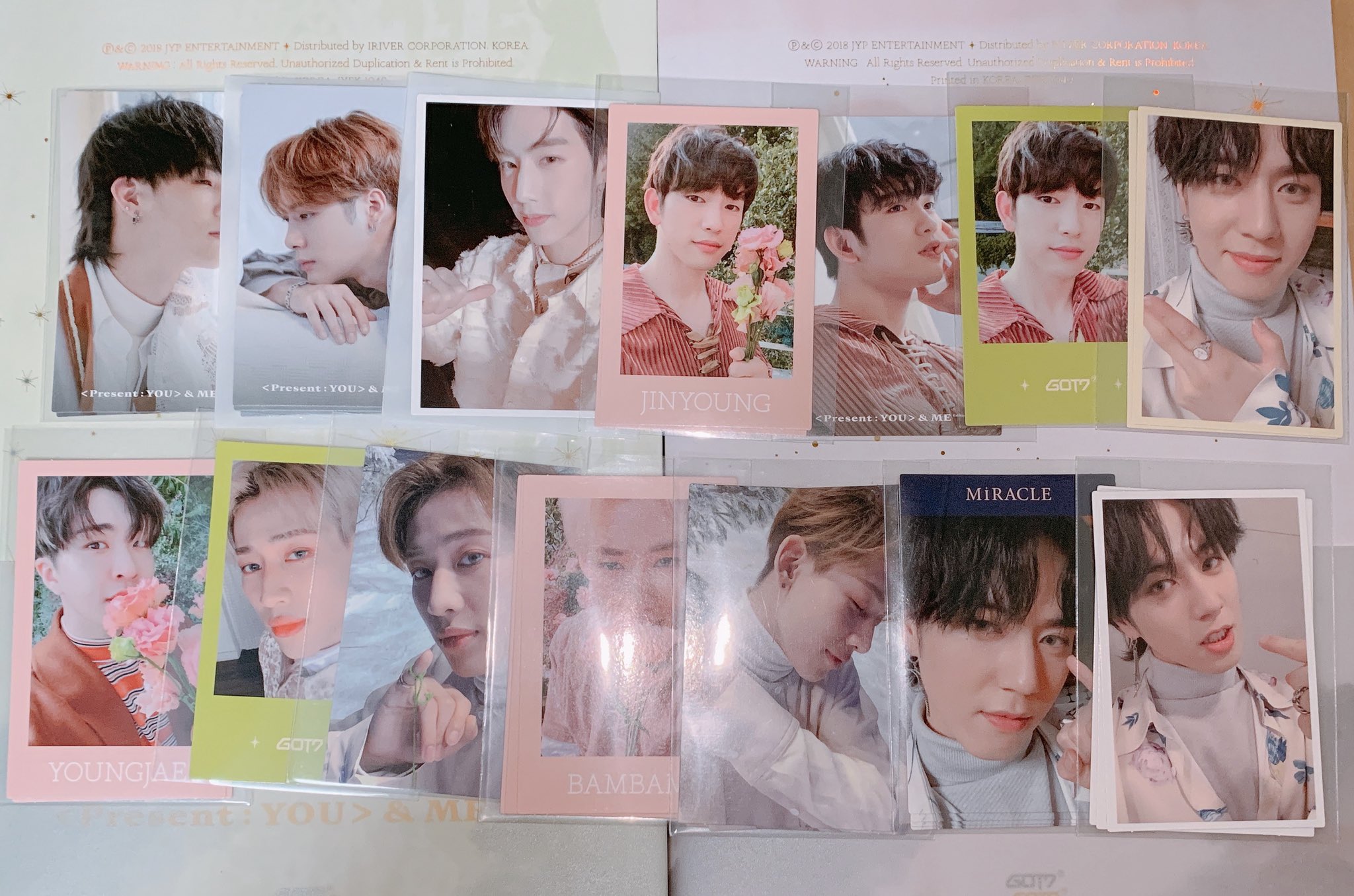 Got7 ジニョン present you and me 暑く トレカ