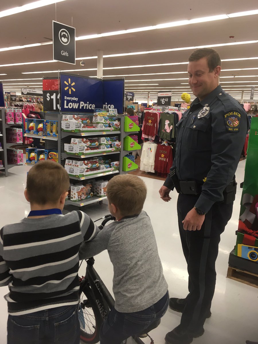 An exciting morning of shopping! Thank you Franconia Township Police &amp; Shop with a Cop! 15 Souderton families are receiving a Christmas!!