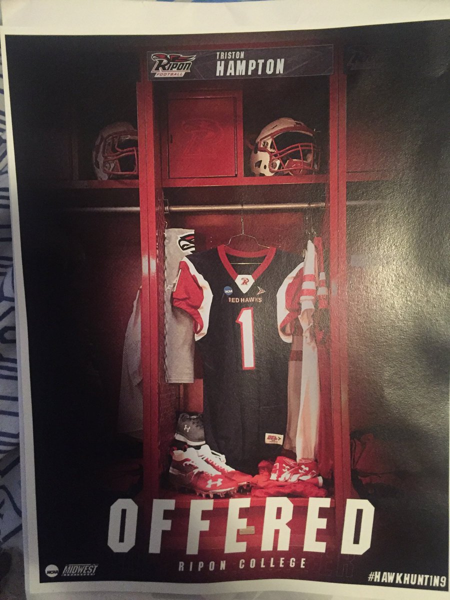tristonh35's tweet photo. Happy to say I've received an offer from Ripon College! I'd like to thank my teammates, family, and coaches for making this possible. @RiponRedHawkFB @Redhwkfb @wdefootball @WDELinemen https://t.co/1D0g5Te9p6