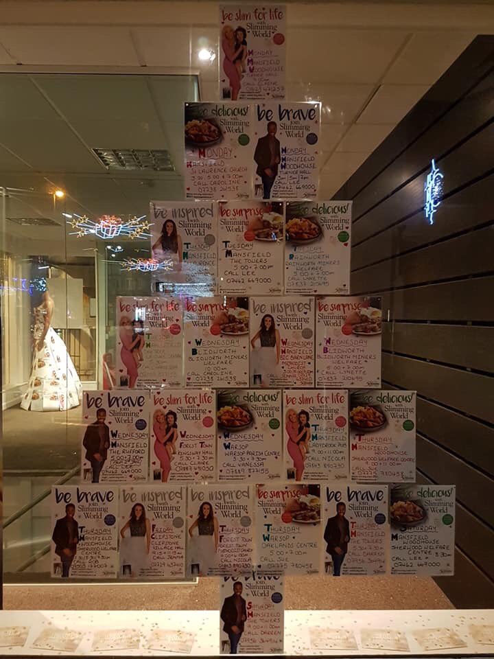 lee_swmansfield's tweet photo. #mansfield @SlimmingWorld team have had their creative hats on today dressing a shop window on Leeming St. Sharing #SlimmingWorld love getting ready for our #Goldenyear #sw50thbirthdaycelebrationn 😊  @ChadNews @Mansfield1032 @JemmaSW @claire_SWorld @DarrenMillarSW @magwhit https://t.co/cbEcKl5SWG