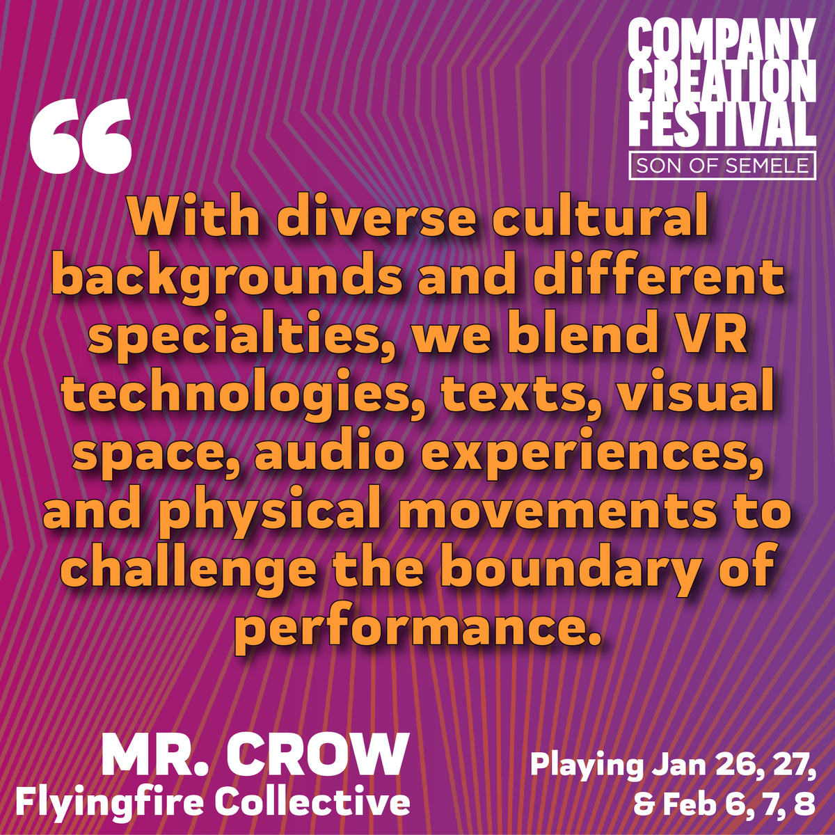 SonofSemele's tweet photo. 4th up in the Company Creation Festival is Flyingfire Collective (who joined us last year under the name Assembly Call): Flyingfire Collective is an ensemble of LA-based theater-makers who create new forms of storytelling to explore controversial issues. #lathtr #semelefest https://t.co/wufdqw1RXI