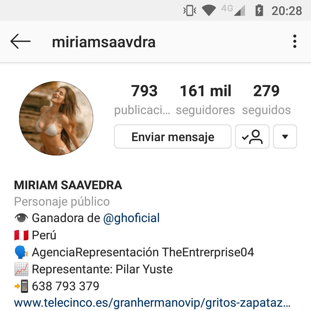 Yuyi_007's tweet photo. En su Instagram ya puso Ganadora de @ghoficial @MiriamSaavdra 😍👑👋👋 #orgulloInca #SomosLaAudiencia22D #SomosLaAudiencia22 #SomosLaAudiencia23D https://t.co/SmMr80RM6r