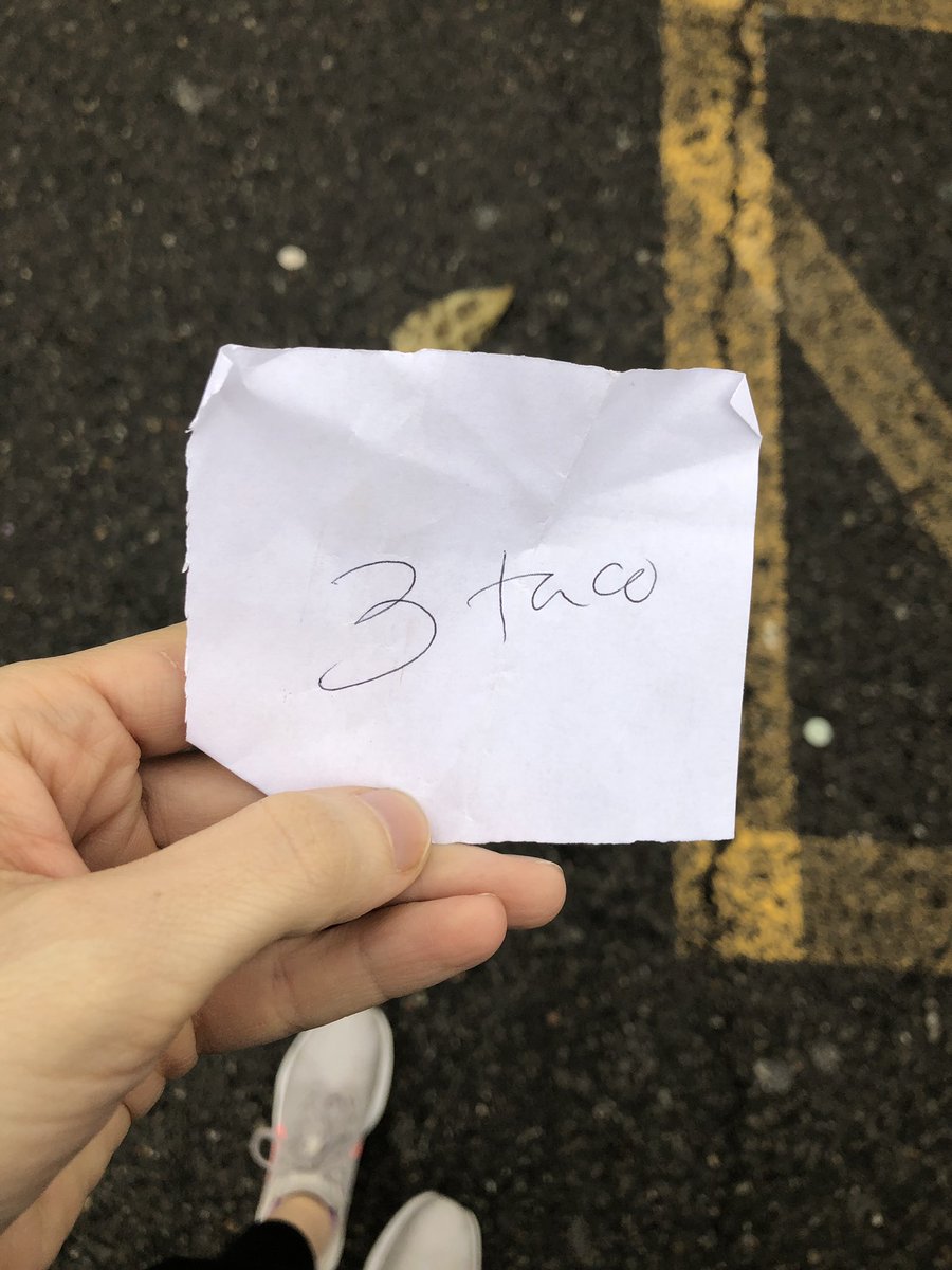 GabriellaDeLuca's tweet photo. Found this in the pocket of a coat I haven’t worn in a while... seems right. 🌮🌮🌮 #3taco https://t.co/bJu6EQ9Azd