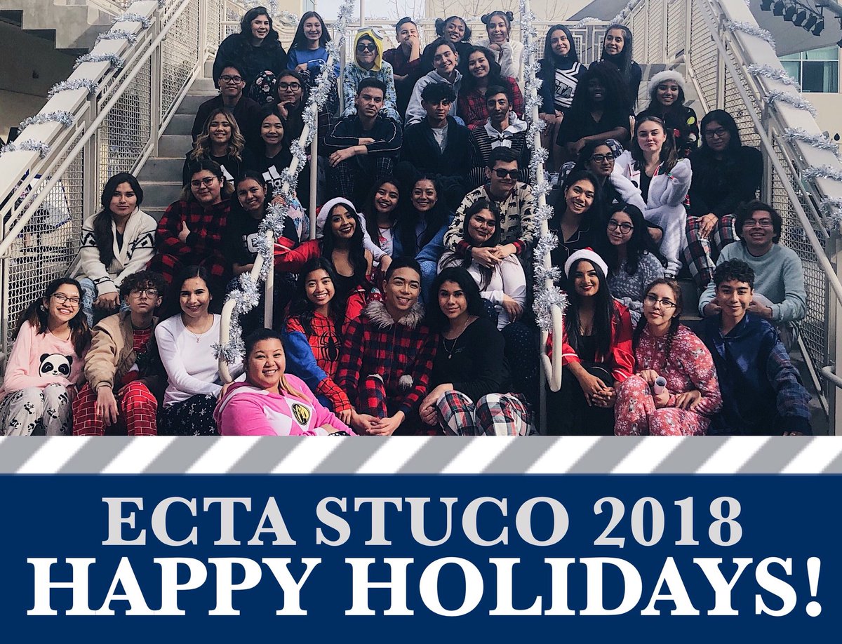Happy Holidays from our Titan family to yours! Student Council wishes you an amazing time over winter break filled with love and joy! ❄️💙 #EastTechTitans #ECTAStuCo