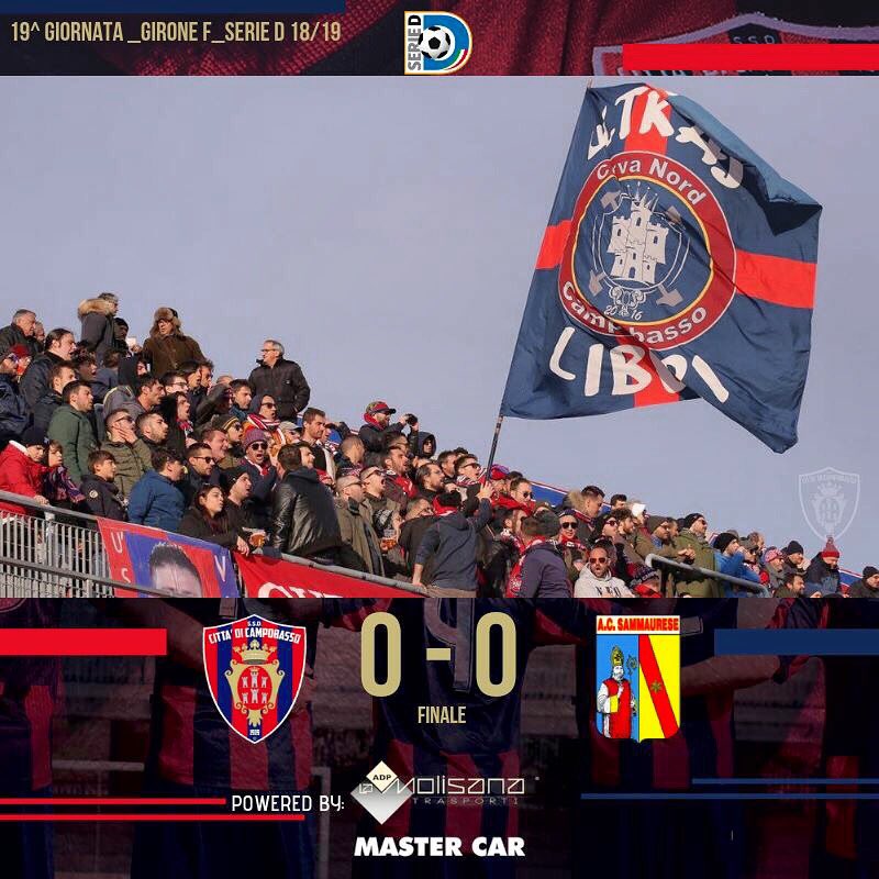 sscampobasso's tweet photo. 🔴🐺🔵 Finale dal Romagnoli: il Lupo chiude il girone di andata con un +1!
#CAMSAM #SerieD #lnd #leganazionaledilettanti #Ilcuoredelcalcio #forzalupi #rossoblu #jammbell #rallmo #cittadicampobasso #campobassocalcio #finoal90 #campobasso #molise https://t.co/noD4Qmvp3w