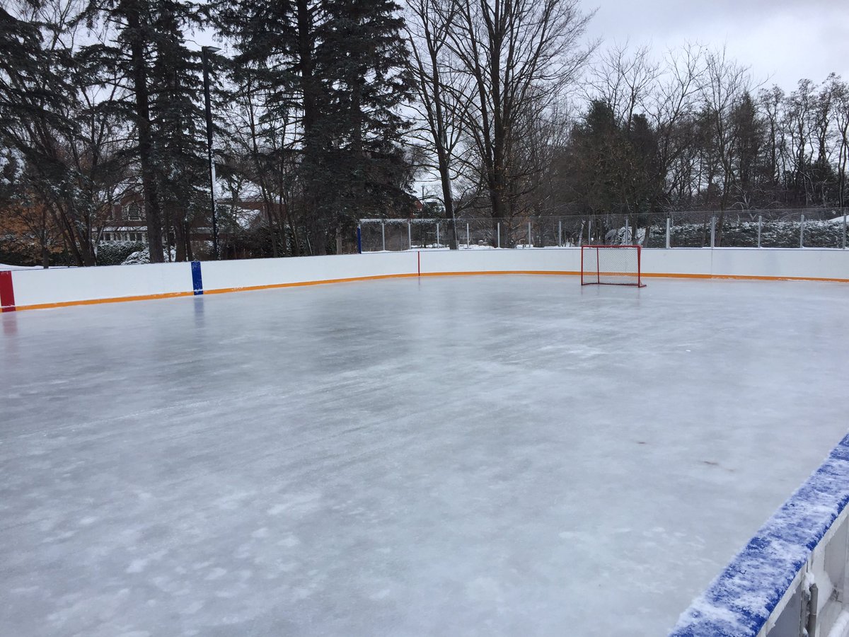 Snow quickly removed and the DYI zamboni flood... emergency surgery completed by 10AM. Surface is ready again - Open For Business <a href="/RinksOttawa/">Outdoor Rinks Ottawa</a> <a href="/OttawaRinks/">OttawaRinks</a> #ODR