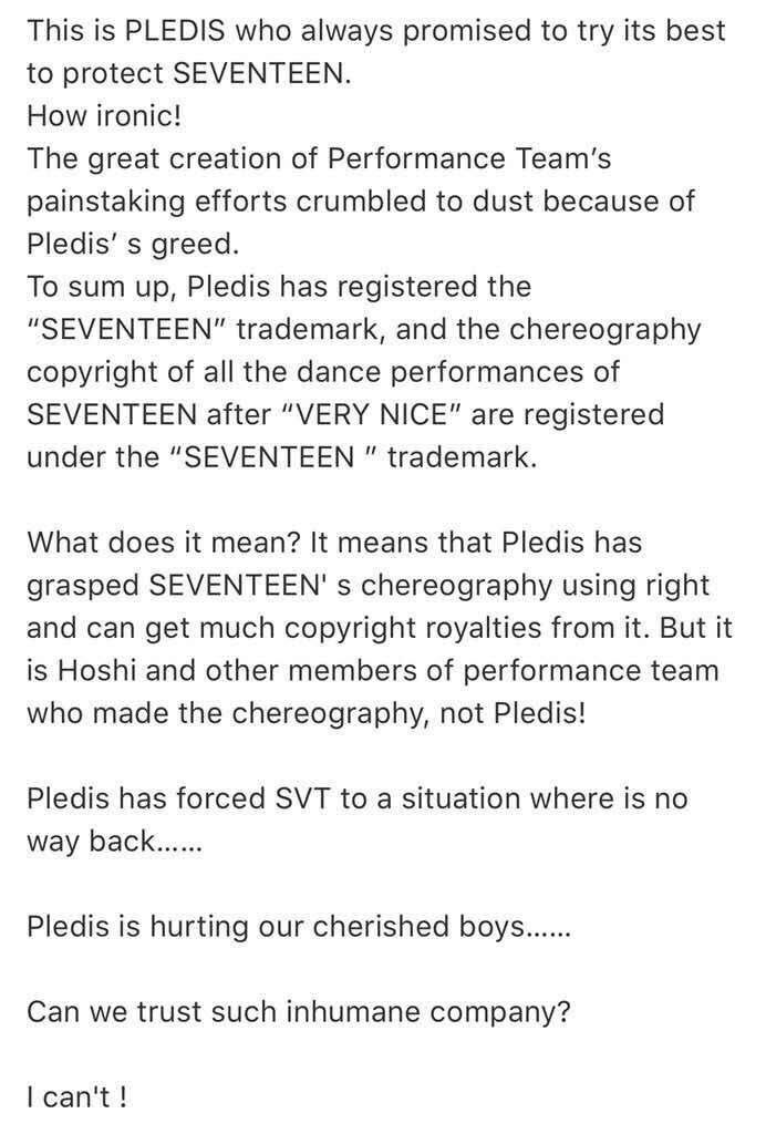 17memearchive's tweet photo. FELLOW CARATS!!!!!!🚨🚨🚨

pledis is taking seventeen’s rights away from them!!!! we all know that seventeen have worked so hard since even before their debut and they certainly don’t deserve this treatment. please email pledis and trend this hashtag-

#신뢰없는_플레디스 https://t.co/TS4v2w0c9i