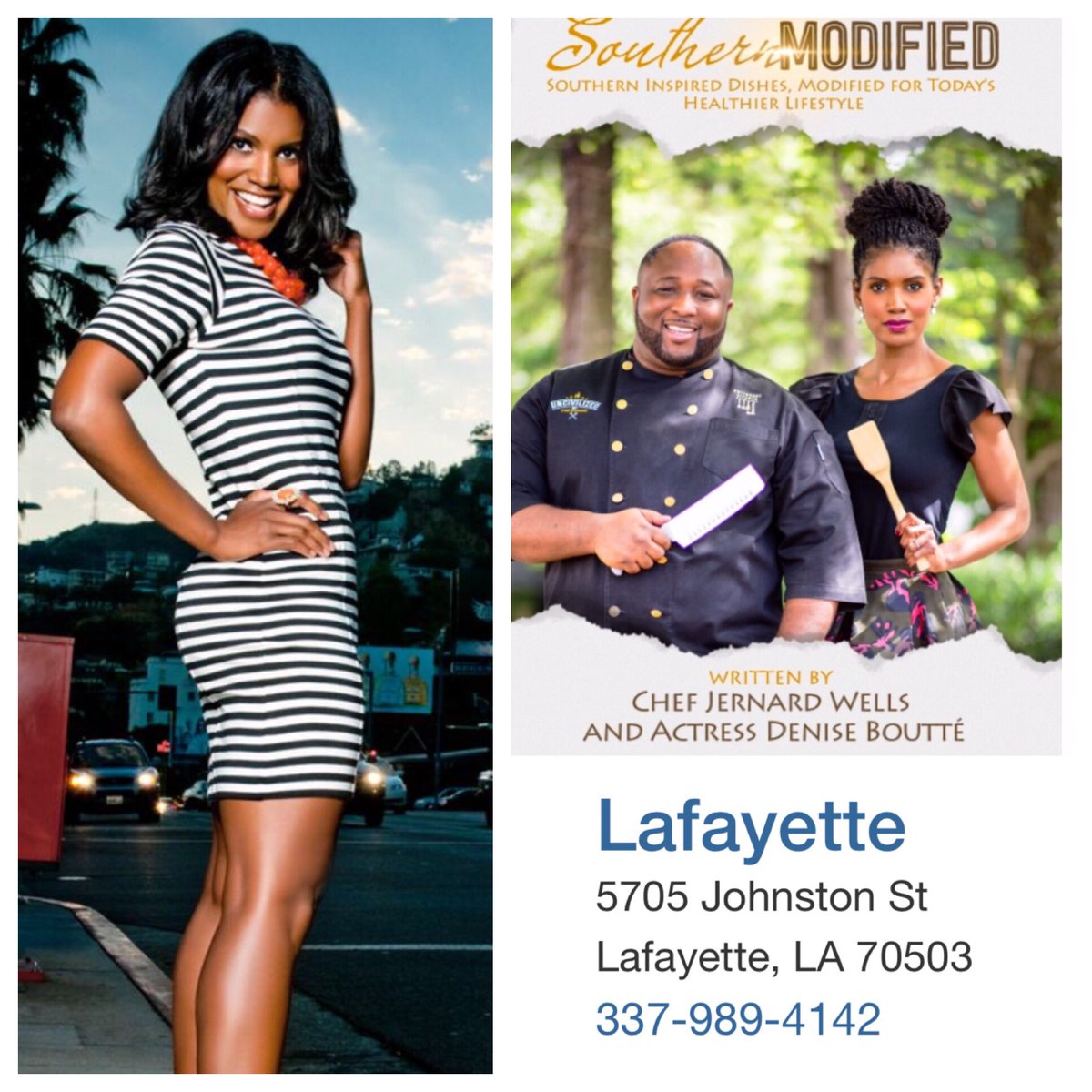 denise_boutte's tweet photo. TODAY!!! Join your Weeziana Girl at Barnes & Noble Lafayette, 1 pm. I’ll be signing copies of “Southern Modified” and doing a HomeTeam Meet & Greet. I’ve got your stocking stuffers! Right in time for the Holidays🎄 XoXo-DB’ #WeezianaGirl #SouthernModified #BarnesAndNoble l https://t.co/e8aozxR0fu