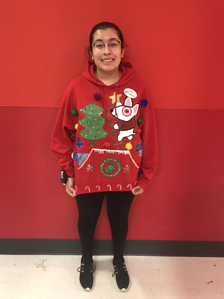 Our very own Steph designed and hand painted her very own Ugly sweater! 🥇<a href="/Target/">Target</a> <a href="/Vince_Cabias/">Vince Cabias</a> <a href="/Cast11Emy/">Emy Blankenship</a>