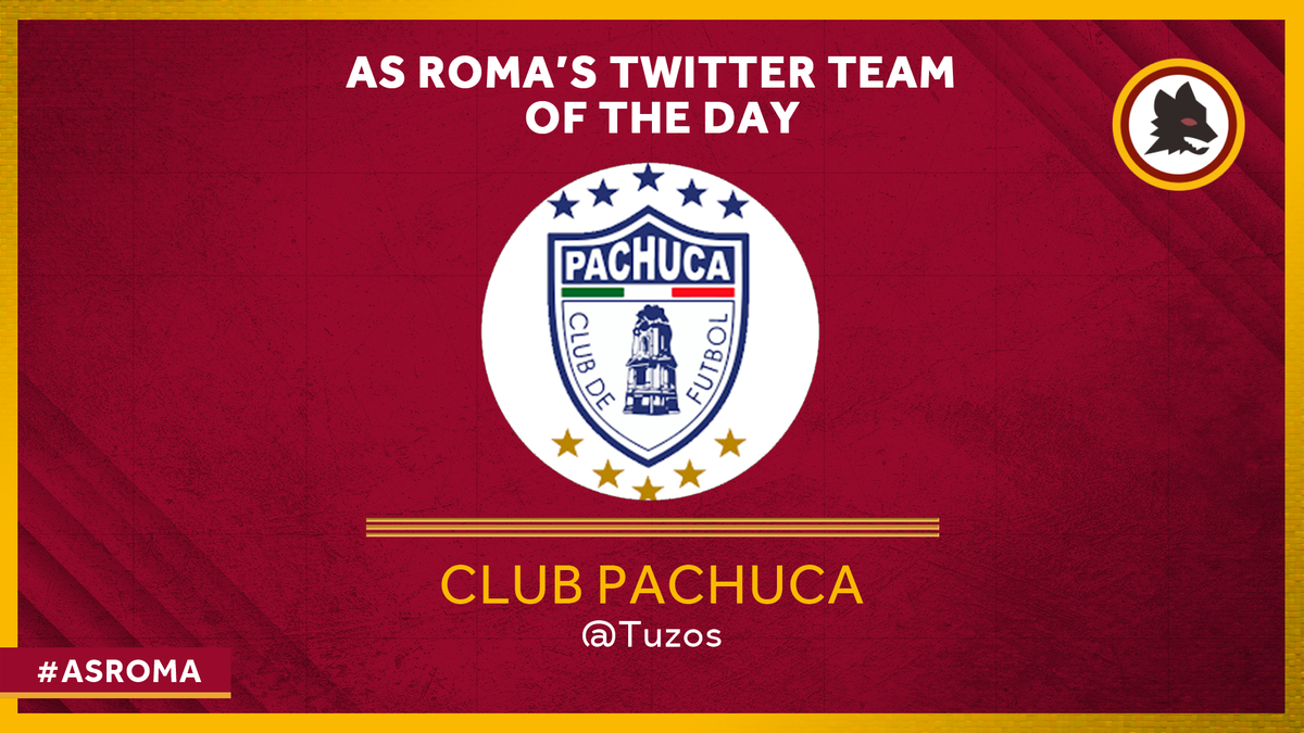 ASRomaEN's tweet photo. #ASRoma’s Twitter Team of the Day is Mexico’s @Tuzos, one of the oldest clubs in the Americas. Six times title winners and five times CONCACAF Champions, Club Pachuca are famous for developing local talent and investing time and energy into their community initiatives 🇲🇽🤝🇮🇹 https://t.co/ASmNdJ8OaE