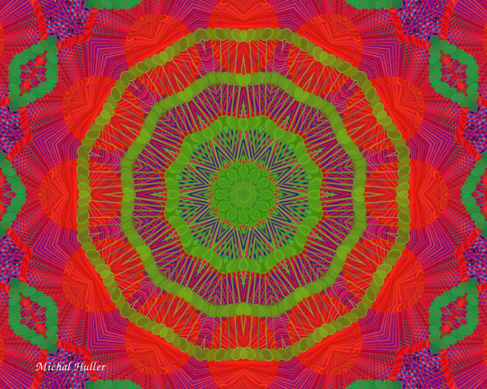 hullerm's tweet photo. Happy Holidays! #KaleidoSaturday #kaleidoscope #Mandala #spirituality #generative #art https://t.co/ofb67L6rNT