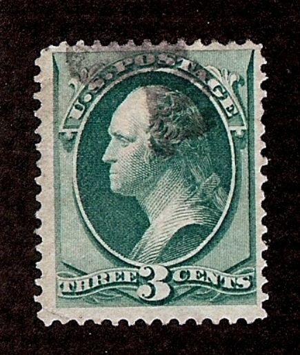 USStampSales's tweet photo. eBay: US Scott 147 3c Washington Green USED F/VF HR P12 Fancy Cork Spade Cancel 1870 https://t.co/xqt6d56Yku https://t.co/SDCaV1l8W0