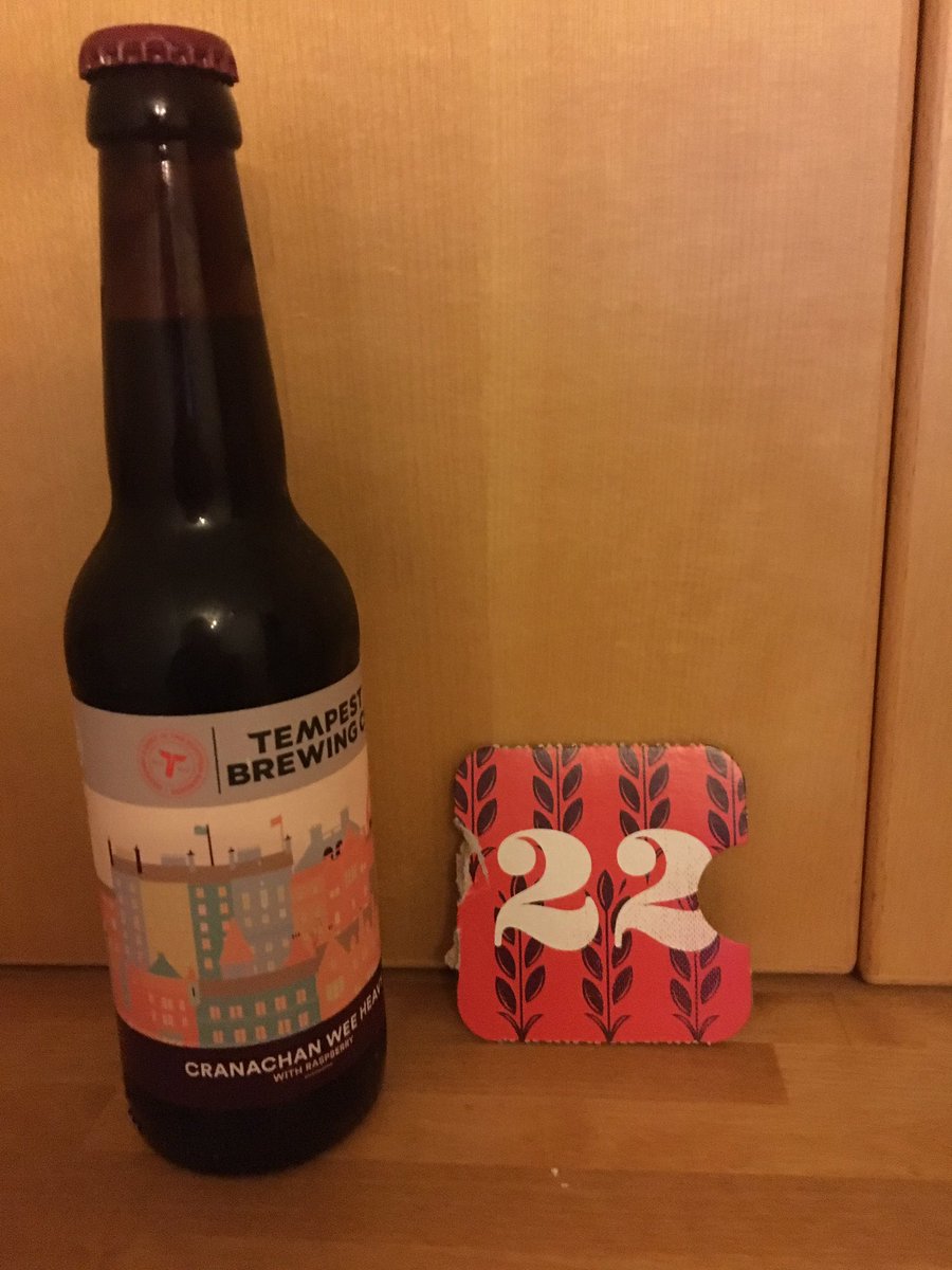 Sambale7's tweet photo. @TheBeerHawk @TempestBrewCo Day 22 of #TheBeerHawk Advent Calendar. A little fruity number 😋... #xmascheers https://t.co/ebeEFyP2iW